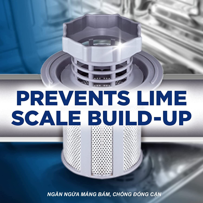 Combo trợ xả Finish tiết kiệm: Muối Finish 1,2kg (làm mềm nước) + Nước làm bóng Finish 800ml (hỗ trợ khô và làm bóng thủy tinh).